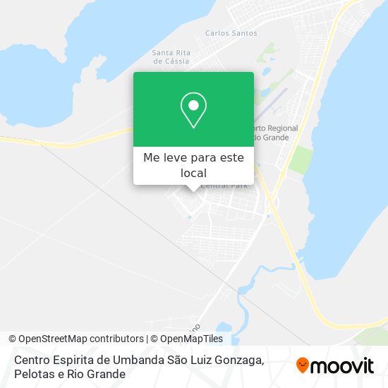 Centro Espirita de Umbanda São Luiz Gonzaga mapa