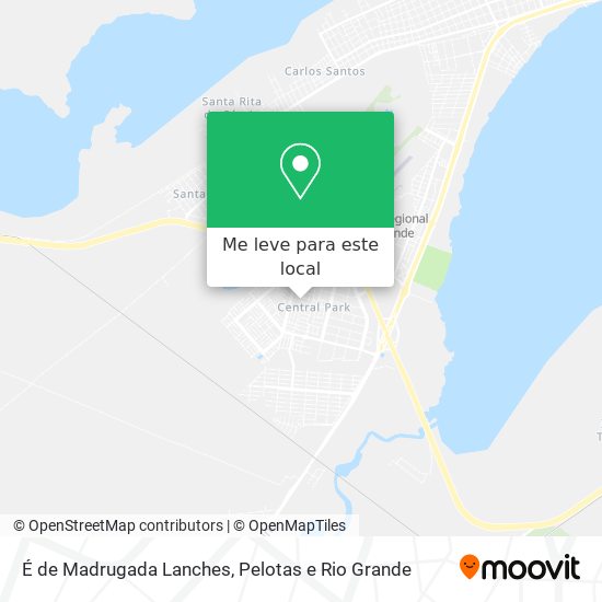 É de Madrugada Lanches mapa