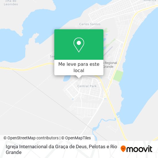 Igreja Internacional da Graça de Deus mapa