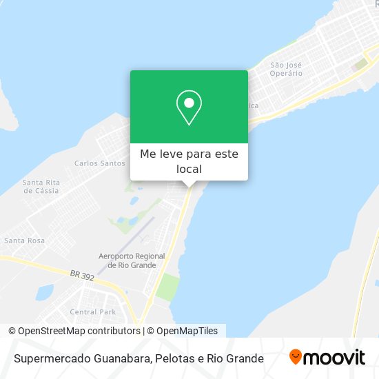 Supermercado Guanabara mapa