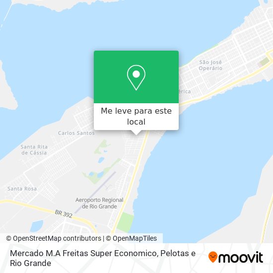 Mercado M.A Freitas Super Economico mapa