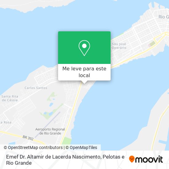 Emef Dr. Altamir de Lacerda Nascimento mapa