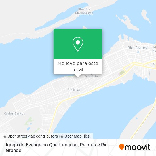 Igreja do Evangelho Quadrangular mapa