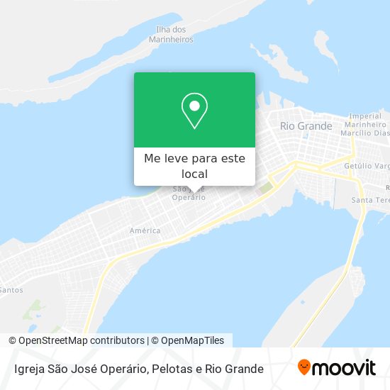 Igreja São José Operário mapa
