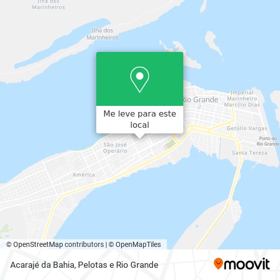 Acarajé da Bahia mapa