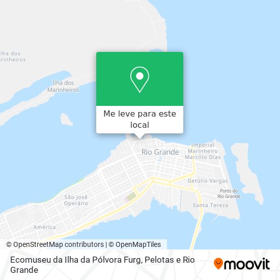 Ecomuseu da Ilha da Pólvora Furg mapa