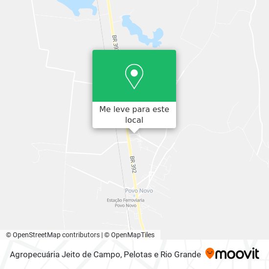 Agropecuária Jeito de Campo mapa