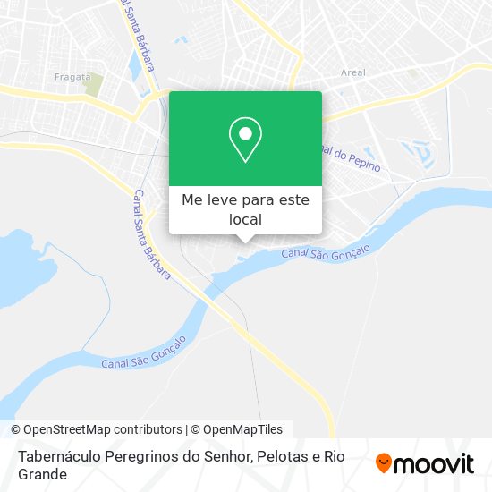 Tabernáculo Peregrinos do Senhor mapa