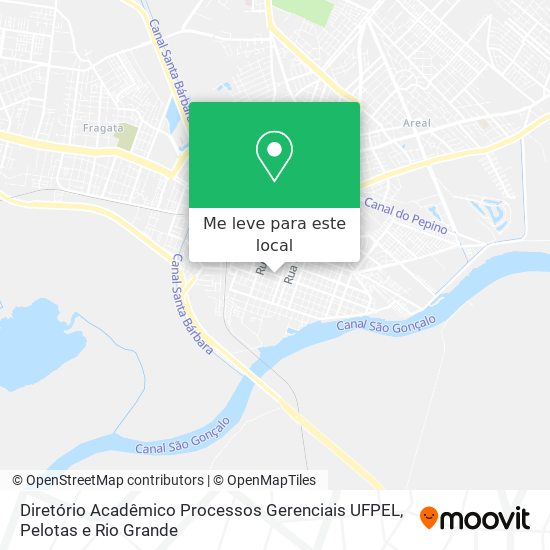Diretório Acadêmico Processos Gerenciais UFPEL mapa