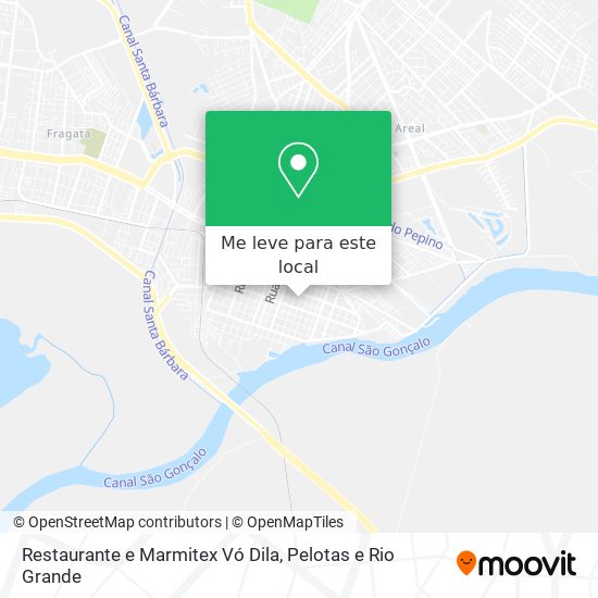 Restaurante e Marmitex Vó Dila mapa