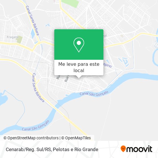 Cenarab/Reg. Sul/RS mapa
