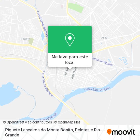 Piquete Lanceiros do Monte Bonito mapa