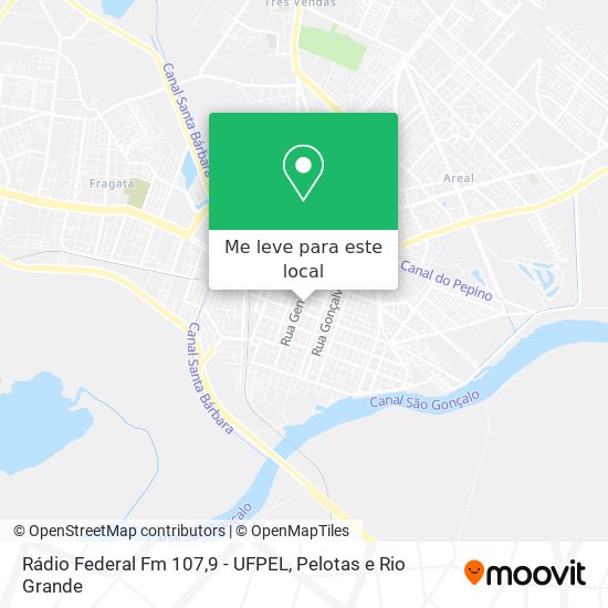 Rádio Federal Fm 107,9 - UFPEL mapa