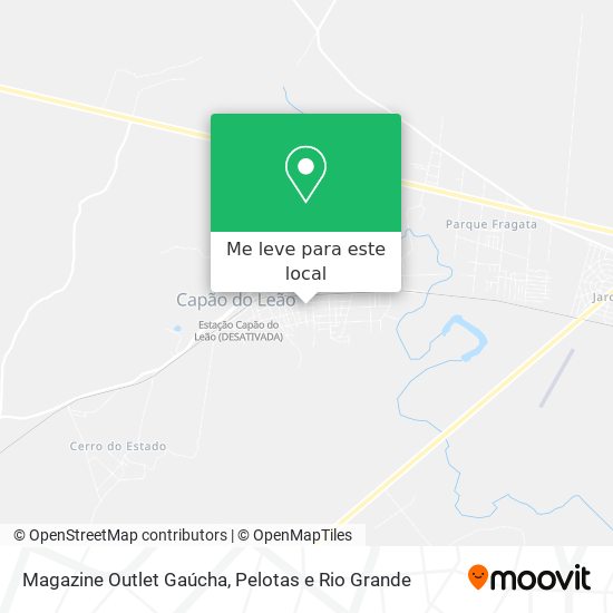 Magazine Outlet Gaúcha mapa