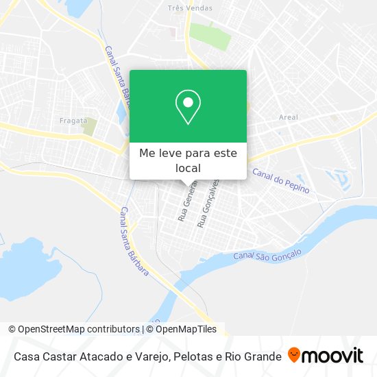 Casa Castar Atacado e Varejo mapa