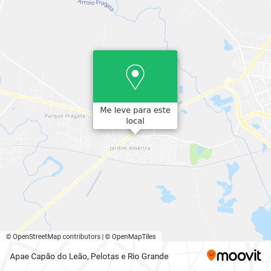 Apae Capão do Leão mapa