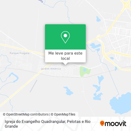 Igreja do Evangelho Quadrangular mapa