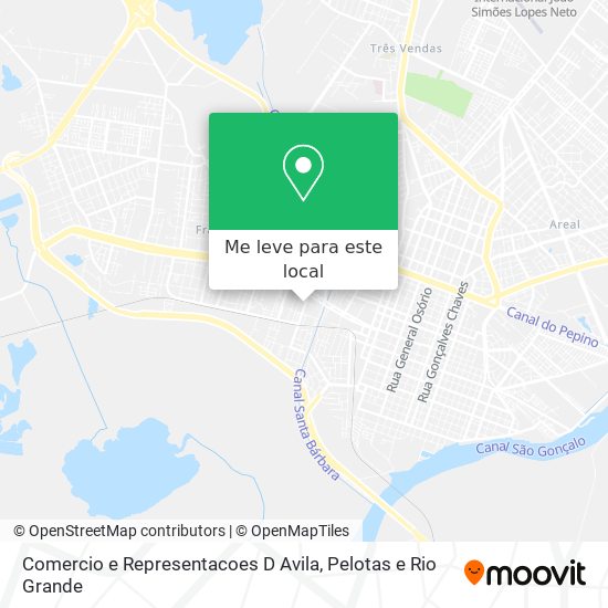 Comercio e Representacoes D Avila mapa