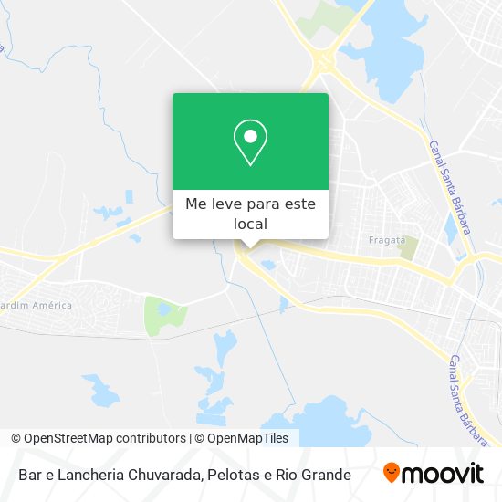Bar e Lancheria Chuvarada mapa