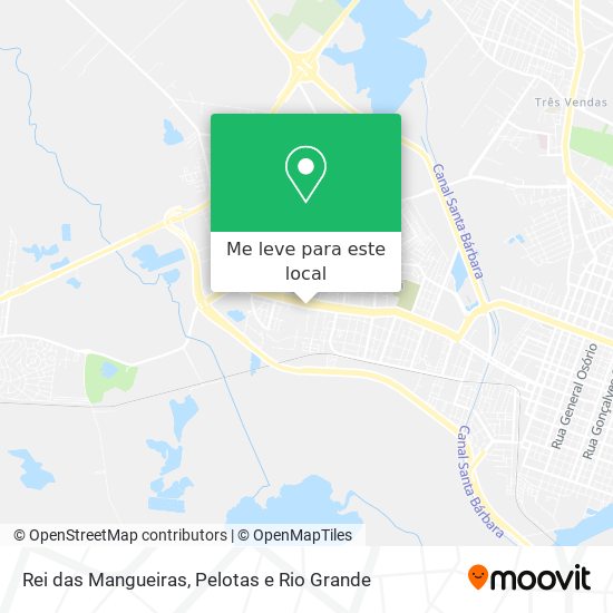 Rei das Mangueiras mapa