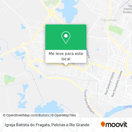 Igreja Batista do Fragata mapa