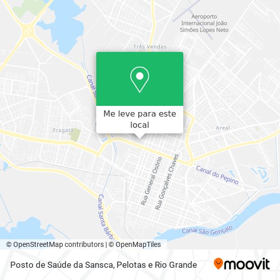 Posto de Saúde da Sansca mapa