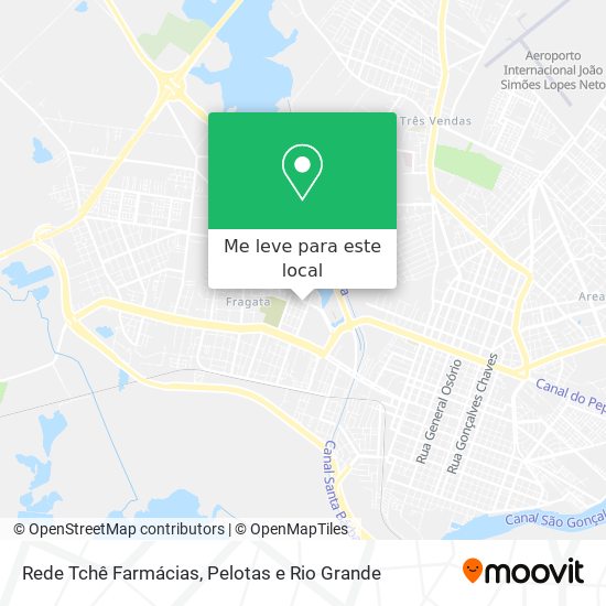 Rede Tchê Farmácias mapa