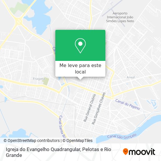 Igreja do Evangelho Quadrangular mapa