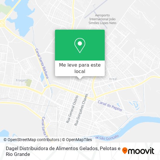Dagel Distribuidora de Alimentos Gelados mapa