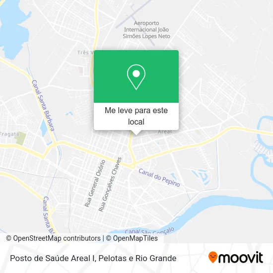 Posto de Saúde Areal I mapa
