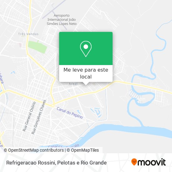 Refrigeracao Rossini mapa