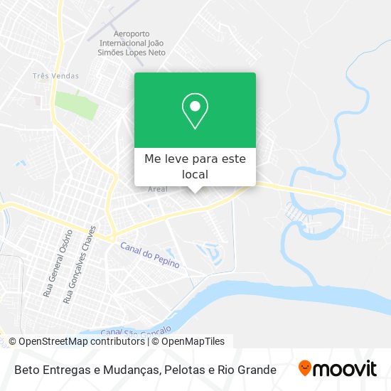 Beto Entregas e Mudanças mapa