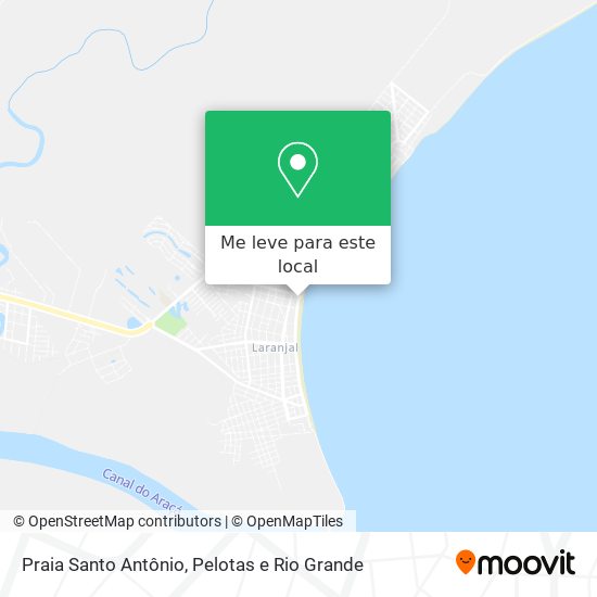 Praia Santo Antônio mapa