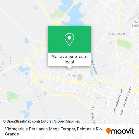 Vidraçaria e Persianas Mega Temper mapa