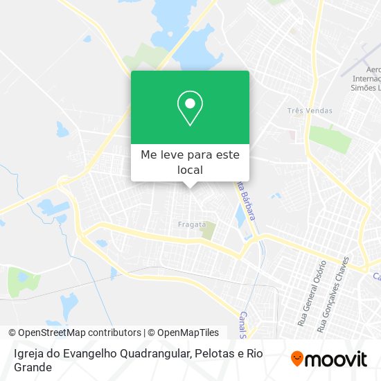 Igreja do Evangelho Quadrangular mapa