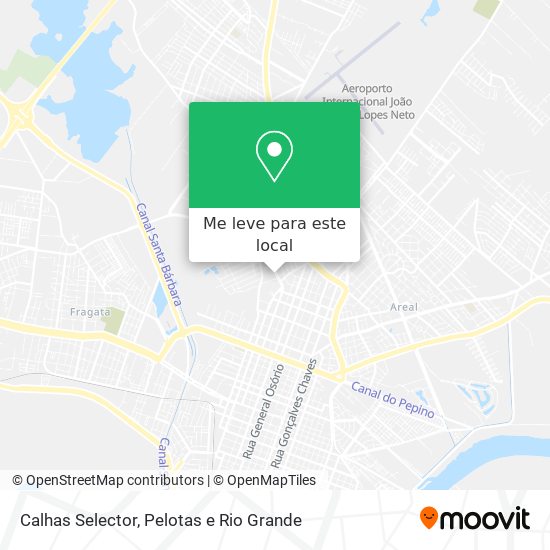 Calhas Selector mapa