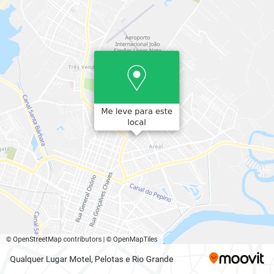 Qualquer Lugar Motel mapa