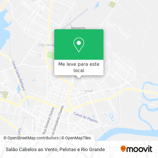 Salão Cabelos ao Vento mapa