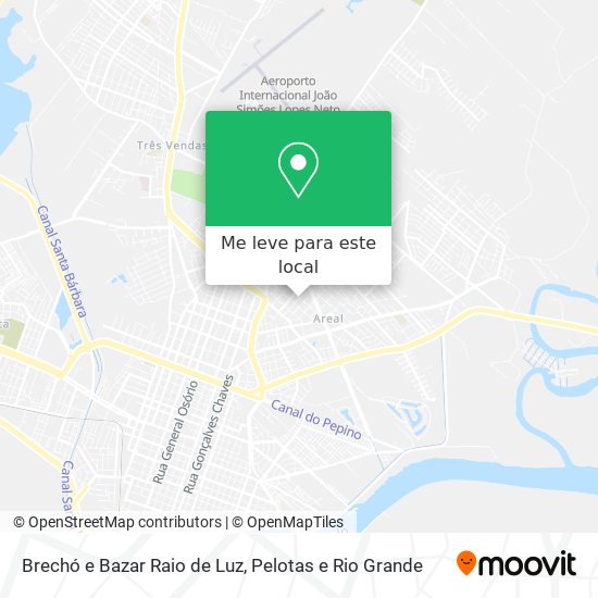 Brechó e Bazar Raio de Luz mapa