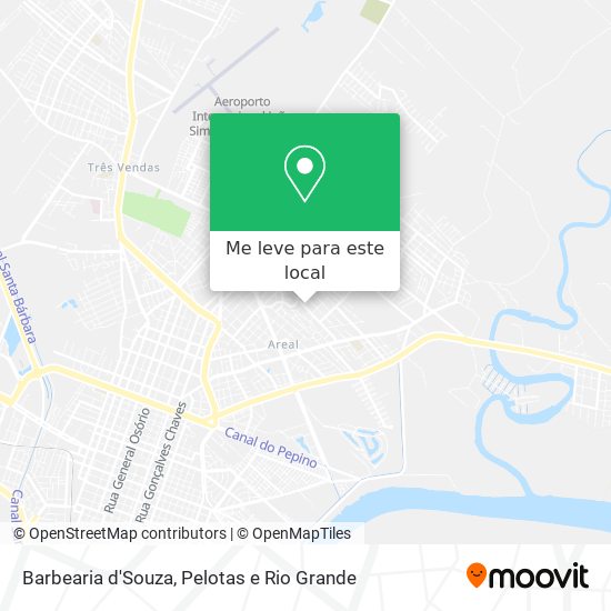 Barbearia d'Souza mapa