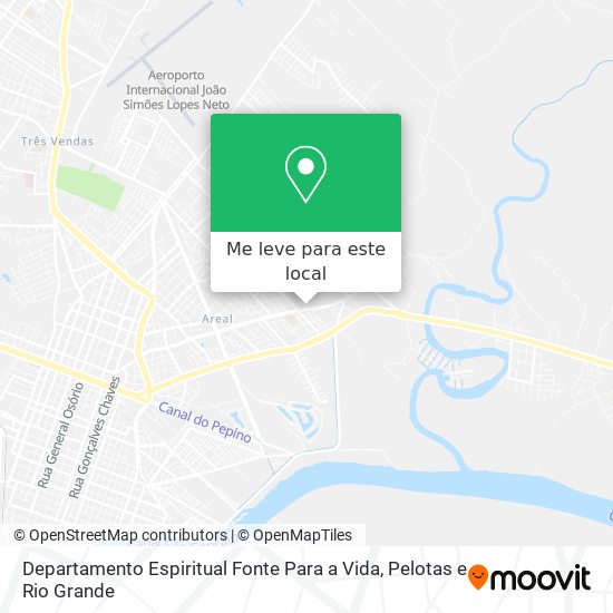 Departamento Espiritual Fonte Para a Vida mapa