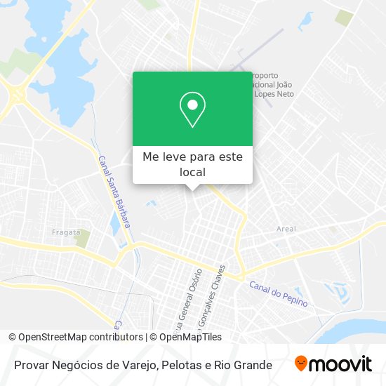 Provar Negócios de Varejo mapa