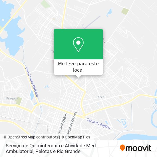 Serviço de Quimioterapia e Atividade Med Ambulatorial mapa