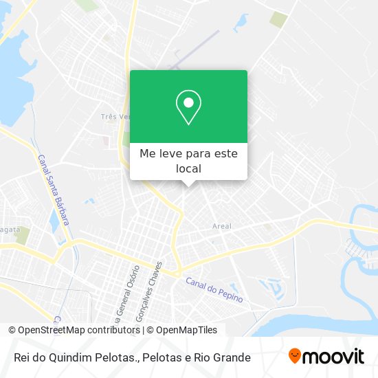 Rei do Quindim Pelotas. mapa