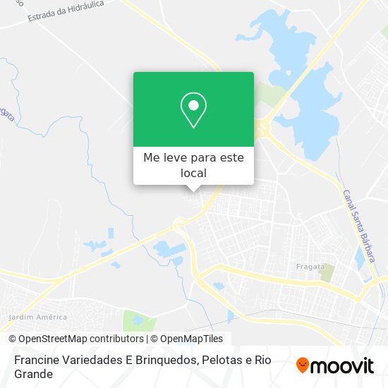 Francine Variedades E Brinquedos mapa
