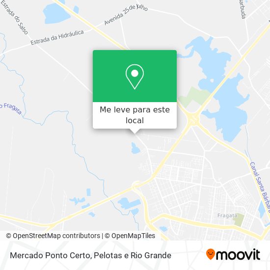 Mercado Ponto Certo mapa