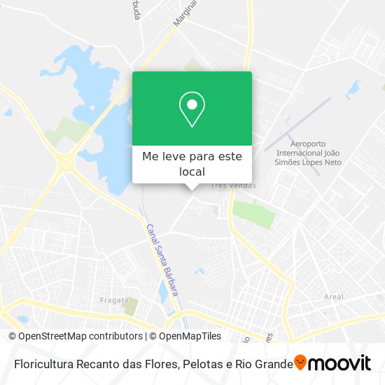 Floricultura Recanto das Flores mapa