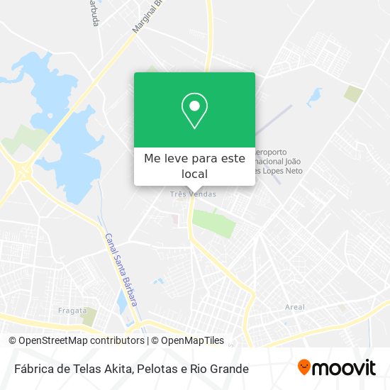 Fábrica de Telas Akita mapa