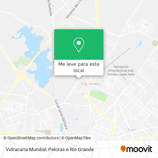 Vidracaria Mundial mapa