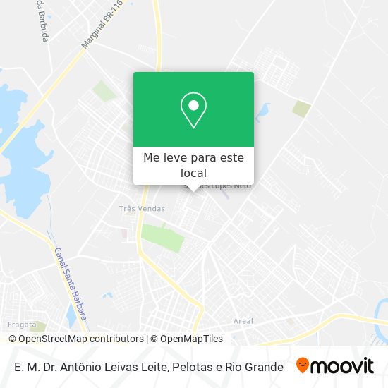 E. M. Dr. Antônio Leivas Leite mapa